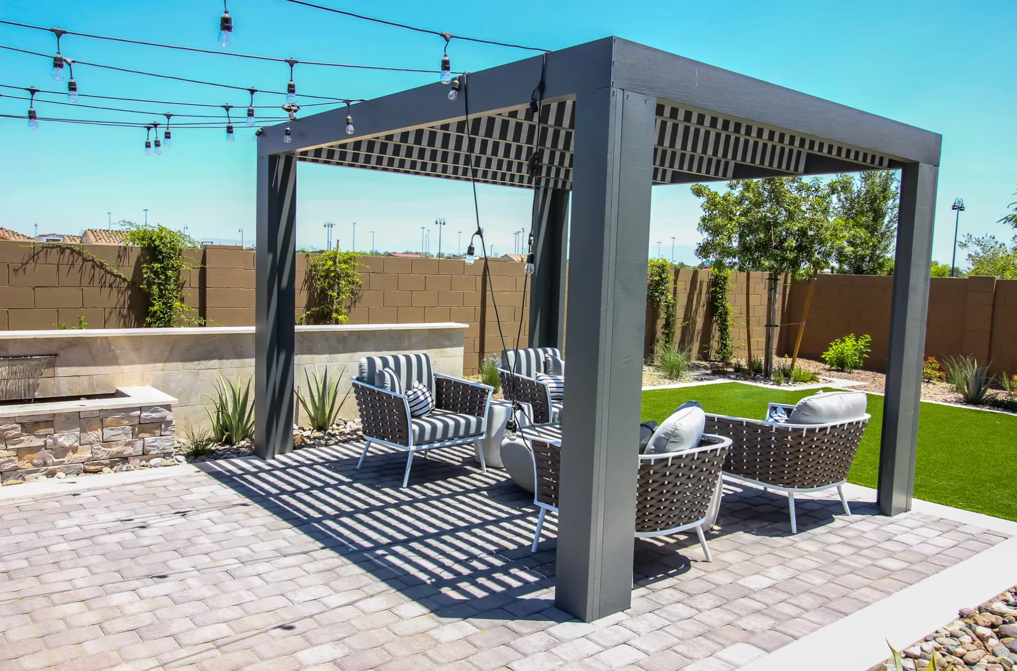 Luxury Patio at Twilight